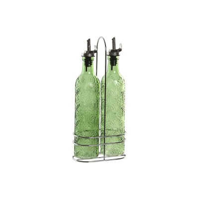 Ensemble salière et poivrier Home ESPRIT Vert Métal Aluminium Verre ABS Moderne 500 ml 14 X 7,4 X 32 CM