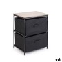 Chest of drawers Confortime Brown Black 40 x 30 x 47,5 cm (6 Units)