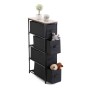 Chest of drawers Confortime Brown Black 47 x 20 x 90 cm (4 Units)