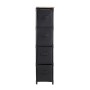 Chest of drawers Confortime Brown Black 47 x 20 x 90 cm (4 Units)