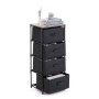 Chest of drawers Confortime Brown Black 40 x 30 x 90 cm (4 Units)