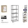 Shelves MobleKit Black Metal 56 x 35 x 158 cm (2 Units)