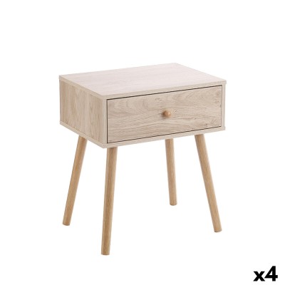 Table de Nuit MobleKit Marron 40 x 30 x 47 cm Bois MDF (4 Unités)