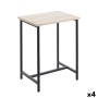Table d'appoint MobleKit Marron Noir 40 x 30 x 50 cm Métal Bois MDF (4 Unités)