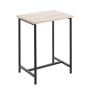 Table d'appoint MobleKit Marron Noir 40 x 30 x 50 cm Métal Bois MDF (4 Unités)