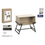 Side table MobleKit Brown Black 50 x 33 x 45 cm Metal MDF Wood (3 Units)