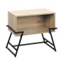 Table d'appoint MobleKit Marron Noir 50 x 33 x 45 cm Métal Bois MDF (3 Unités)