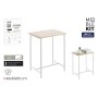Side table MobleKit White Brown 40 x 30 x 50 cm Metal MDF Wood (4 Units)