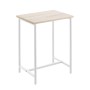 Table d'appoint MobleKit Blanc Marron 40 x 30 x 50 cm Métal Bois MDF (4 Unités)