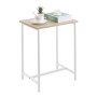 Table d'appoint MobleKit Blanc Marron 40 x 30 x 50 cm Métal Bois MDF (4 Unités)