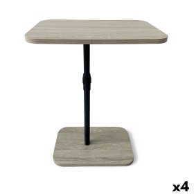 Side table MobleKit Brown Black 45 x 29 x 70 cm polypropylene MDF Wood (4 Units)
