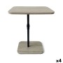Table d'appoint MobleKit Marron Noir 45 x 29 x 70 cm polypropylène Bois MDF (4 Unités)