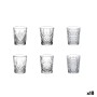 Set of Shot Glasses La Mediterránea Oman Transparent Glass 6 Pieces (18 Units)