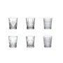 Set of Shot Glasses La Mediterránea Oman Transparent Glass 6 Pieces (18 Units)