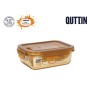Lunch box Quttin Ambare Rectangular 600 ml (6 Units)