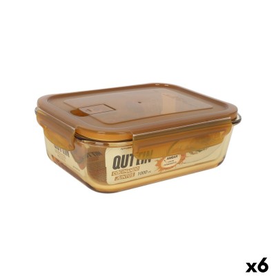 Lunch box Quttin Ambare Rectangular 1L (6 Units)