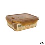 Lunch box Quttin Ambare Rectangular 1L (6 Units)