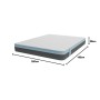 Matelas viscoélastique Cecotec Flow PureVital 4990 180x200 cm fermeté moyenne-haute 28 cm