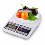 balance de cuisine Basic Home Numérique 7 kg Blanc 23 x 16 x 3,6 cm (6 Unités)