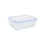 Boîte à lunch Quttin Textury Transparent Verre Borosilicaté Rectangulaire 1 L 1L (6 Unités)