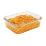 Boîte à lunch Quttin Textury Transparent Verre Borosilicaté Rectangulaire 1 L 1L (6 Unités)