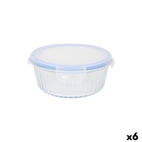 Boîte à lunch Quttin Textury Transparent Verre Borosilicaté 900 ml (6 Unités)