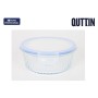 Lunch box Quttin Textury Transparent Borosilicate Glass 900 ml (6 Units)
