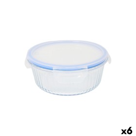 Boîte à lunch Quttin Textury Transparent Verre Borosilicaté 1,3 L (6 Unités)