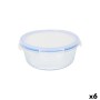 Boîte à lunch Quttin Textury Transparent Verre Borosilicaté 1,3 L (6 Unités)