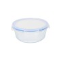 Lunch box Quttin Textury Transparent Borosilicate Glass 1,3 L (6 Units)