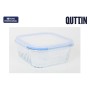 Boîte à lunch Quttin Textury Transparent Verre Borosilicaté 750 ml (6 Unités)