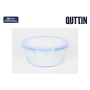 Lunch box Quttin Textury Transparent Borosilicate Glass 650 ml (6 Units)