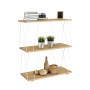Shelves MobleKit White Brown Wood Metal 60 x 30 x 71,2 cm (2 Units)