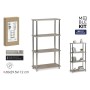Shelves MobleKit Brown Silver Wood Steel 60 x 29,5 x 112 cm (2 Units)