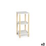 Shelves MobleKit White Brown Wood 35 x 35 x 75 cm (2 Units)