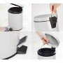 Pedal bin Confortime White 5 L (6 Units)