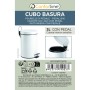 Pedal bin Confortime White 3 L (6 Units)