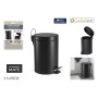 Poubelle à pédale Confortime Noir 3 L (6 Unités)