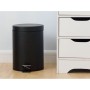 Poubelle à pédale Confortime Noir 5 L (6 Unités)