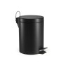 Poubelle à pédale Confortime Noir 5 L (6 Unités)