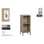 Shelves MobleKit Brown Black Metal MDF Wood 30 x 29 x 72 cm (3 Units)