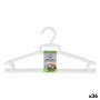 Set of Clothes Hangers Dem White Plastic 0,5 x 37 x 18,5 cm 5 Pieces (36 Units)