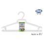 Set of Clothes Hangers Dem White Plastic 0,5 x 37 x 18,5 cm 5 Pieces (36 Units)