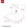 Conventional Hood Teka DBB70 INOX Silver Steel