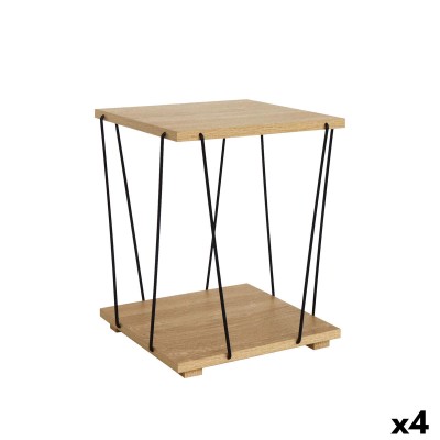 Side table MobleKit Brown Black 31,8 x 31,8 x 38,5 cm (4 Units)