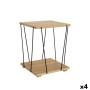 Table d'appoint MobleKit Marron Noir 31,8 x 31,8 x 38,5 cm (4 Unités)