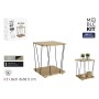 Table d'appoint MobleKit Marron Noir 31,8 x 31,8 x 38,5 cm (4 Unités)