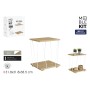 Table d'appoint MobleKit Blanc Marron 31,8 x 31,8 x 38,5 cm (4 Unités)