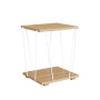 Table d'appoint MobleKit Blanc Marron 31,8 x 31,8 x 38,5 cm (4 Unités)