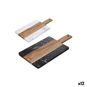 Cutting board Quttin 30 x 14 cm Marble Acacia (12 Units)